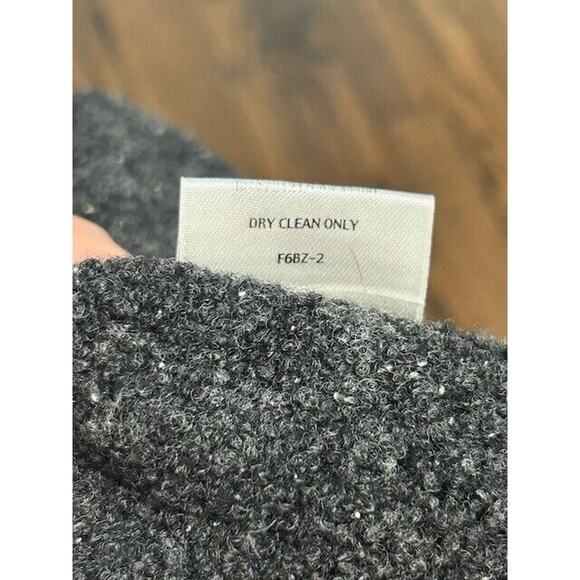 Eileen Fisher Sweater Long Sleeve Crew Neck Wool Silk Blend Pullover Black Small - Picture 8 of 8